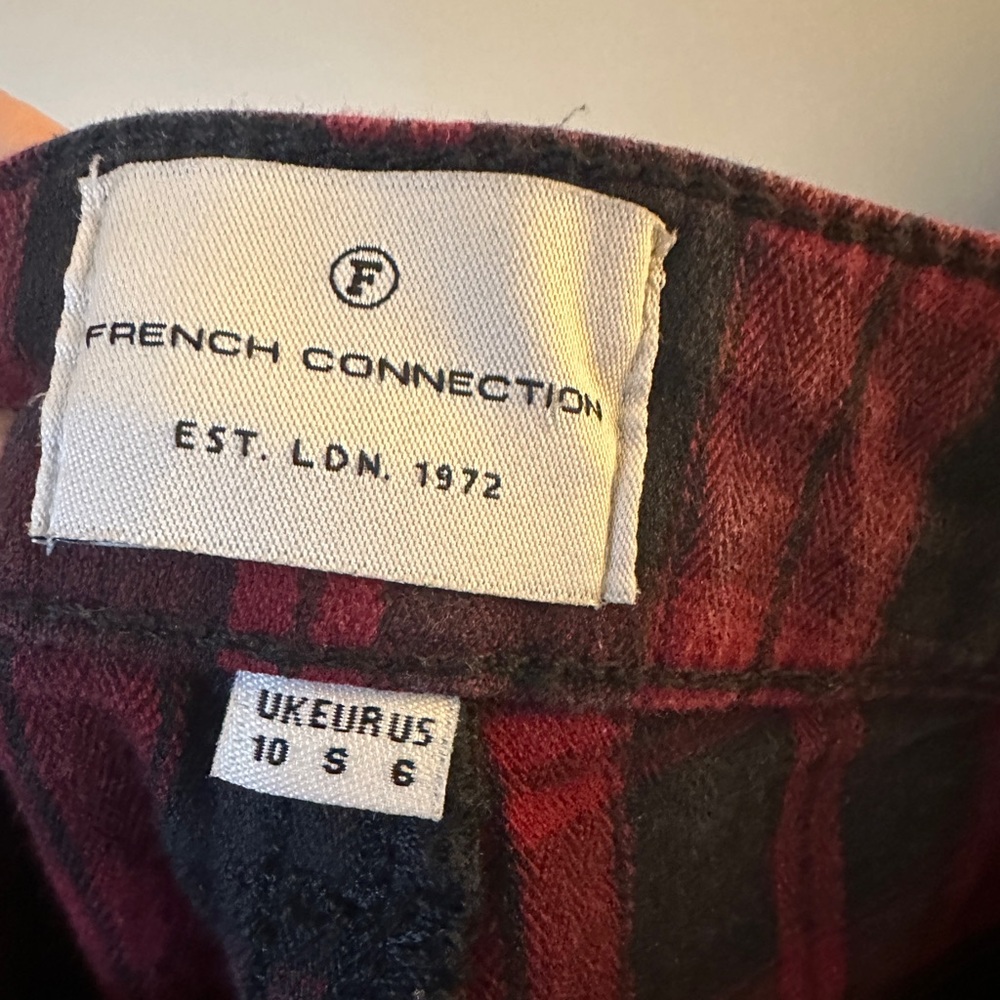 French Connection plaid pants sz.6 - Picture 7 of 7